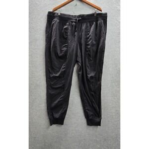 Lululemon Women Activewear Pants 20 Black Dance Studio Jogger Zipper 26"